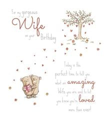 Gorgeous Wife  birthday card