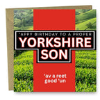 Yorkshire Son Birthday card