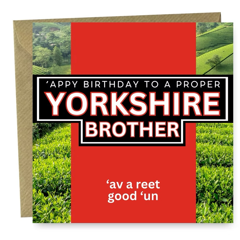 Yorkshire Brother Birthday card