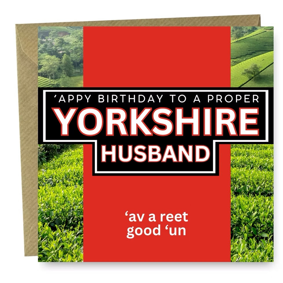 Yorkshire Husband Birthday card