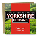 Yorkshire Husband Birthday card