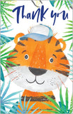 Tiger and Crocodile - pack of 8 thank you cards