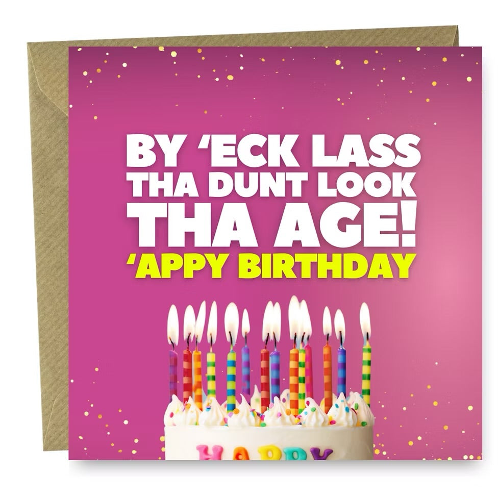 By ‘eck Lass Birthday card