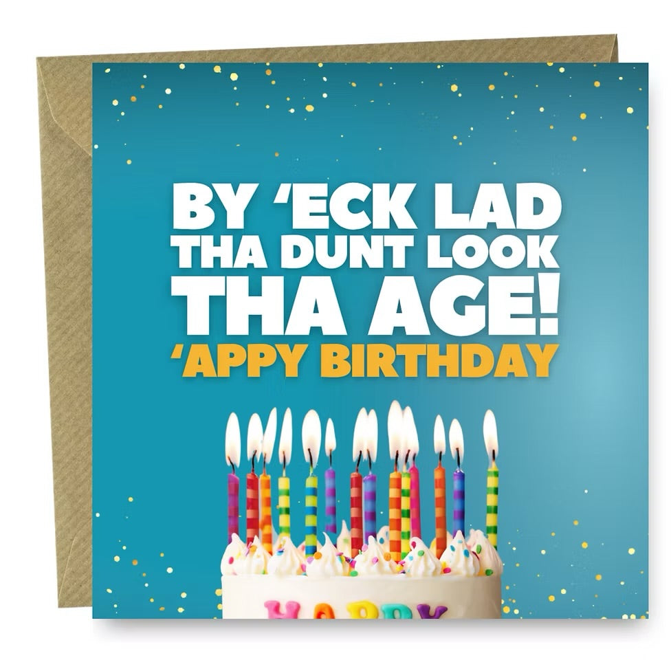 By ‘eck Lad Birthday card
