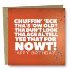Chuffin’ ‘eck Birthday card