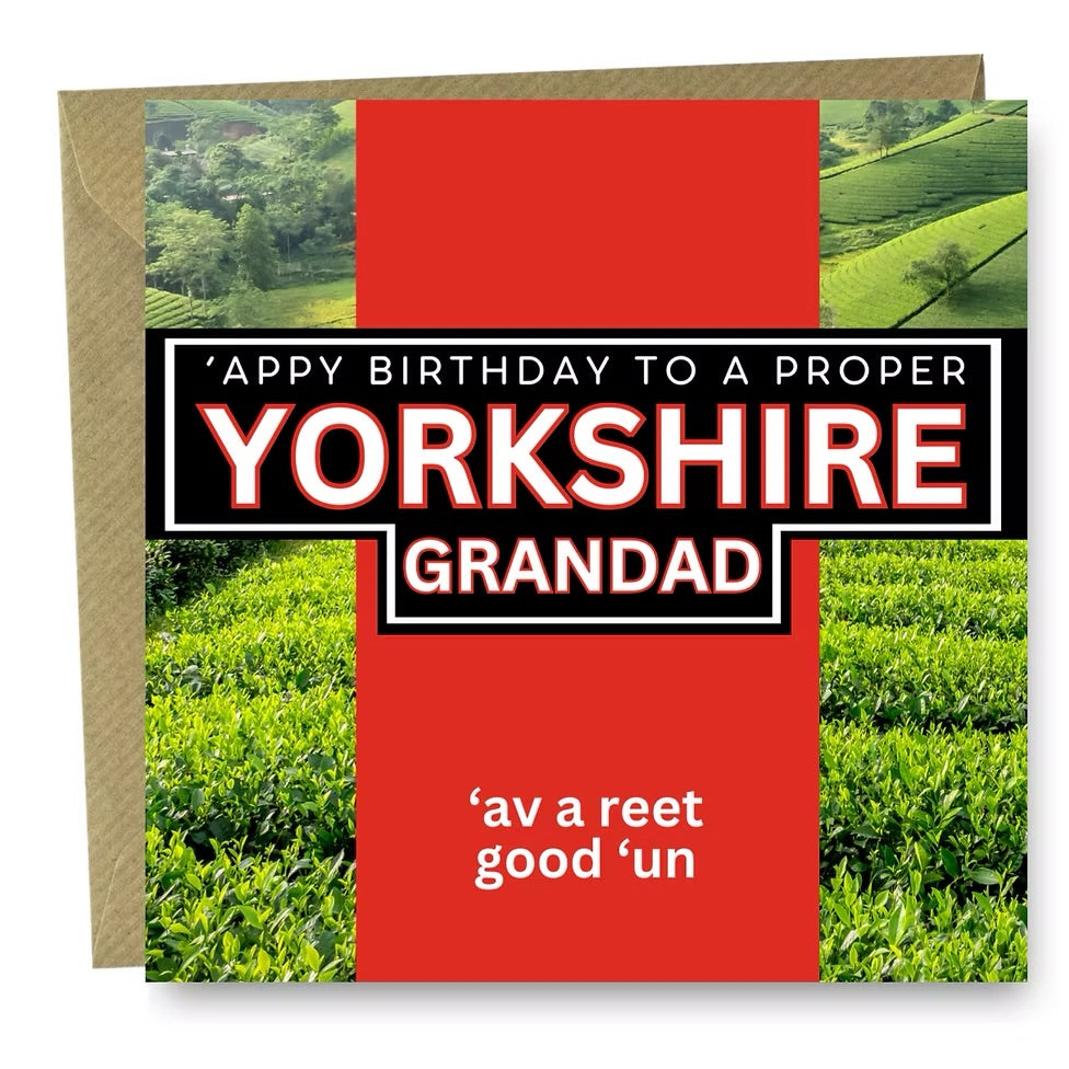 Yorkshire Grandad Birthday card