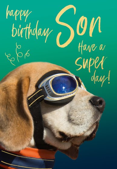 Son - photographic birthday card