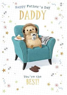 Hartley the Hedgehog - Father's Day card
