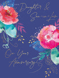 With love Daughter & Son-in-Law - Anniversary card