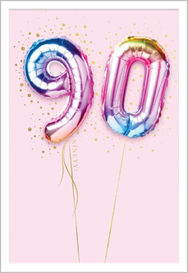90th Birthday card
