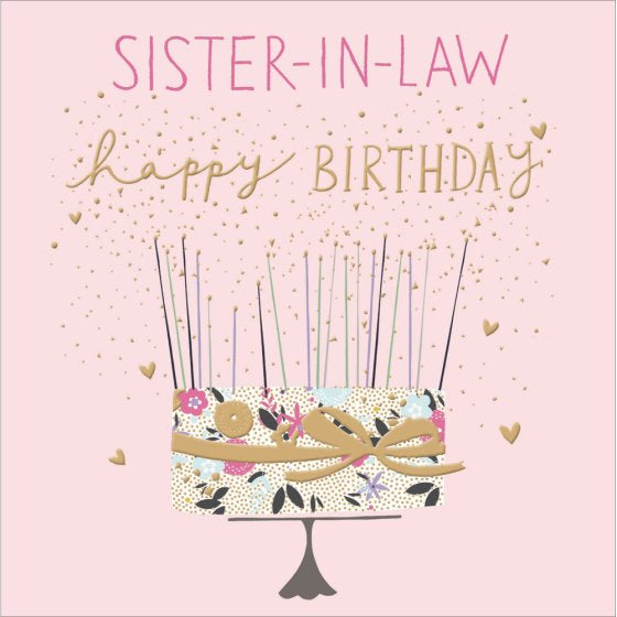 Sister in Law Birthday card