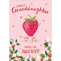 Lovely Granddaughter, sweetest -  birthday card