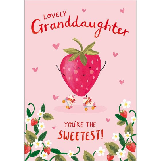 Lovely Granddaughter, sweetest -  birthday card