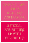 Sister-in-law birthday- birthday card