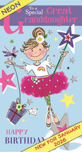 Great Granddaughter on your Birthday - Jonny Javelin card