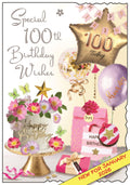 Happy 100th Birthday card - female