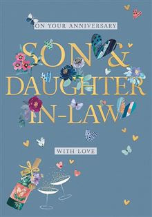 Son & Daughter-in-law - Anniversary card