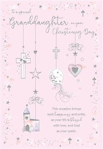 granddaughter on your Christening Day card