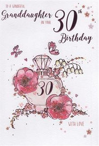Granddaughter 30th Birthday card
