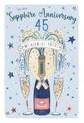 On Your Sapphire Anniversary card