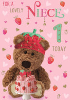 Lovely Niece  1 today -1st birthday card