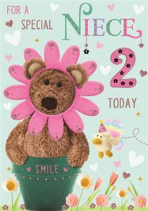 Special  Niece  2 today -2nd birthday card
