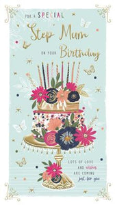 Especially for you Step Mum - Birthday card