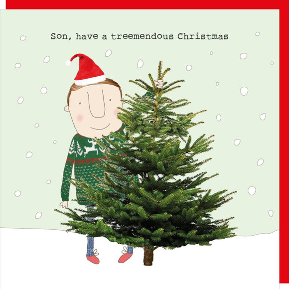 Son, Treemendous Christmas card