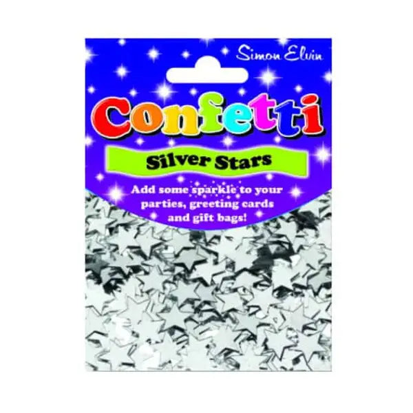 Silver Stars scatter confetti