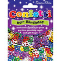 60th birthday scatter confetti