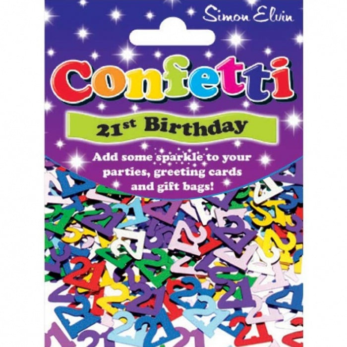 21st birthday scatter confetti
