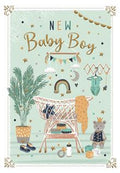 New baby boy card