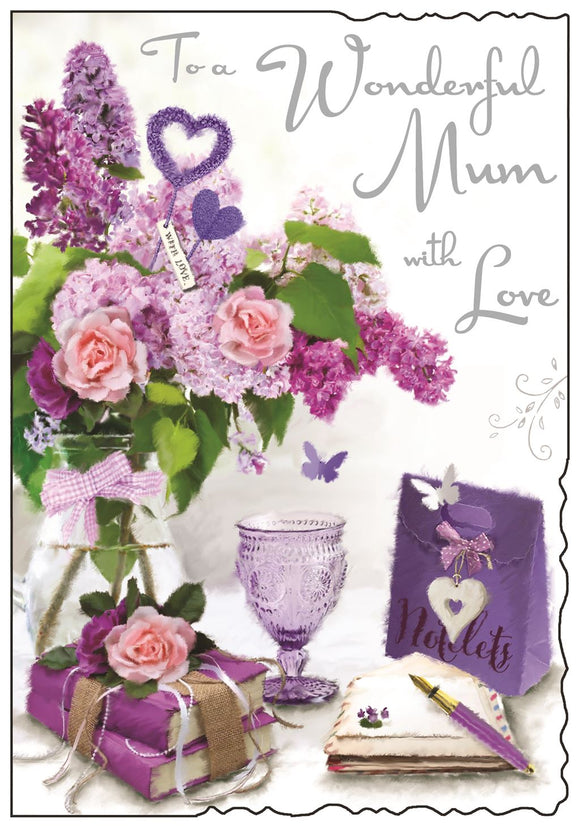 To a Wonderful Mum with love - Jonny Javelin birthday card
