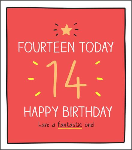 14 Today - Happy Jackson  birthday card