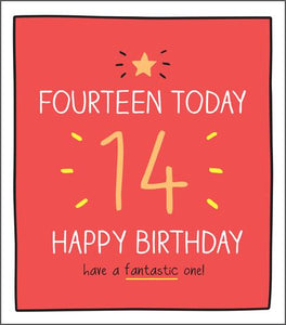 14 Today - Happy Jackson  birthday card