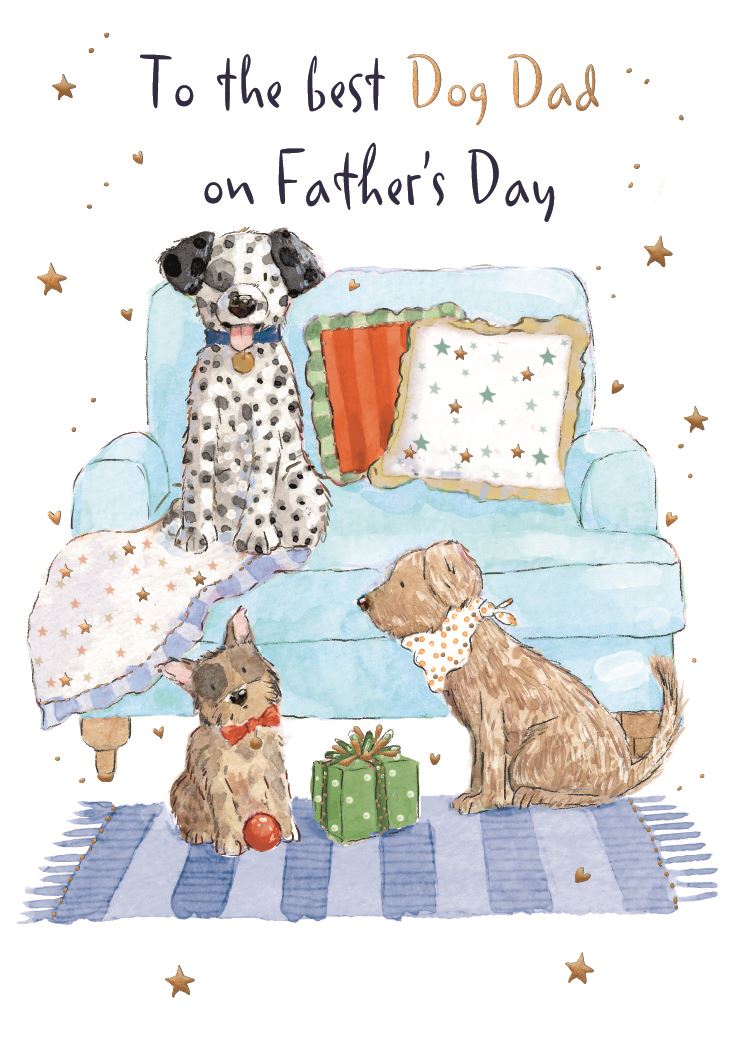 To the best dog dad - Father’s Day card