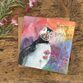 Puffin & Thrift card - Alex Clark greetings cards