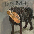 Slipper Happy Birthday card- Alex Clark greetings cards