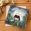 Horse & Cow Parsley Birthday card- Alex Clark greetings cards