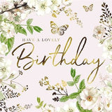 Bold Blossom Birthday card