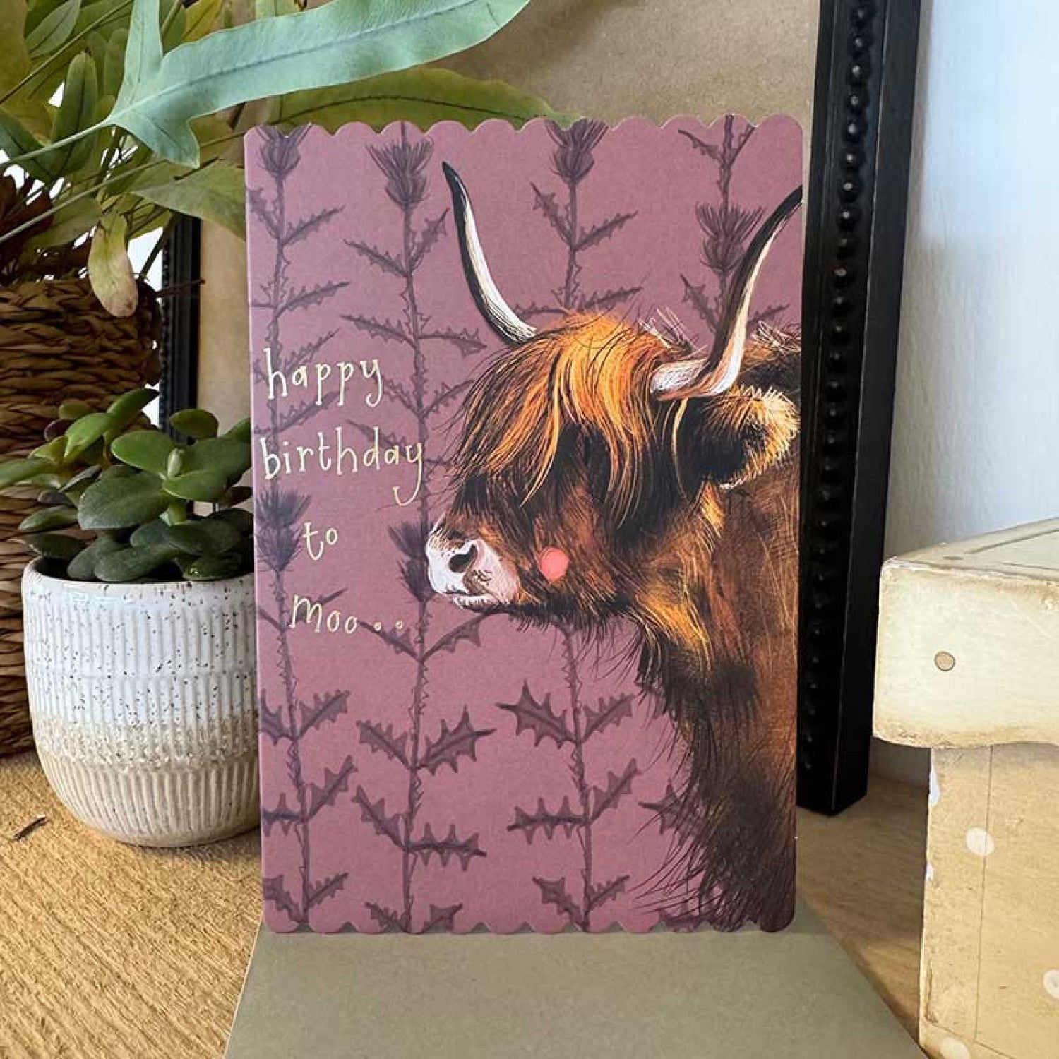 Happy Birthday to Moo - Alex Clark card