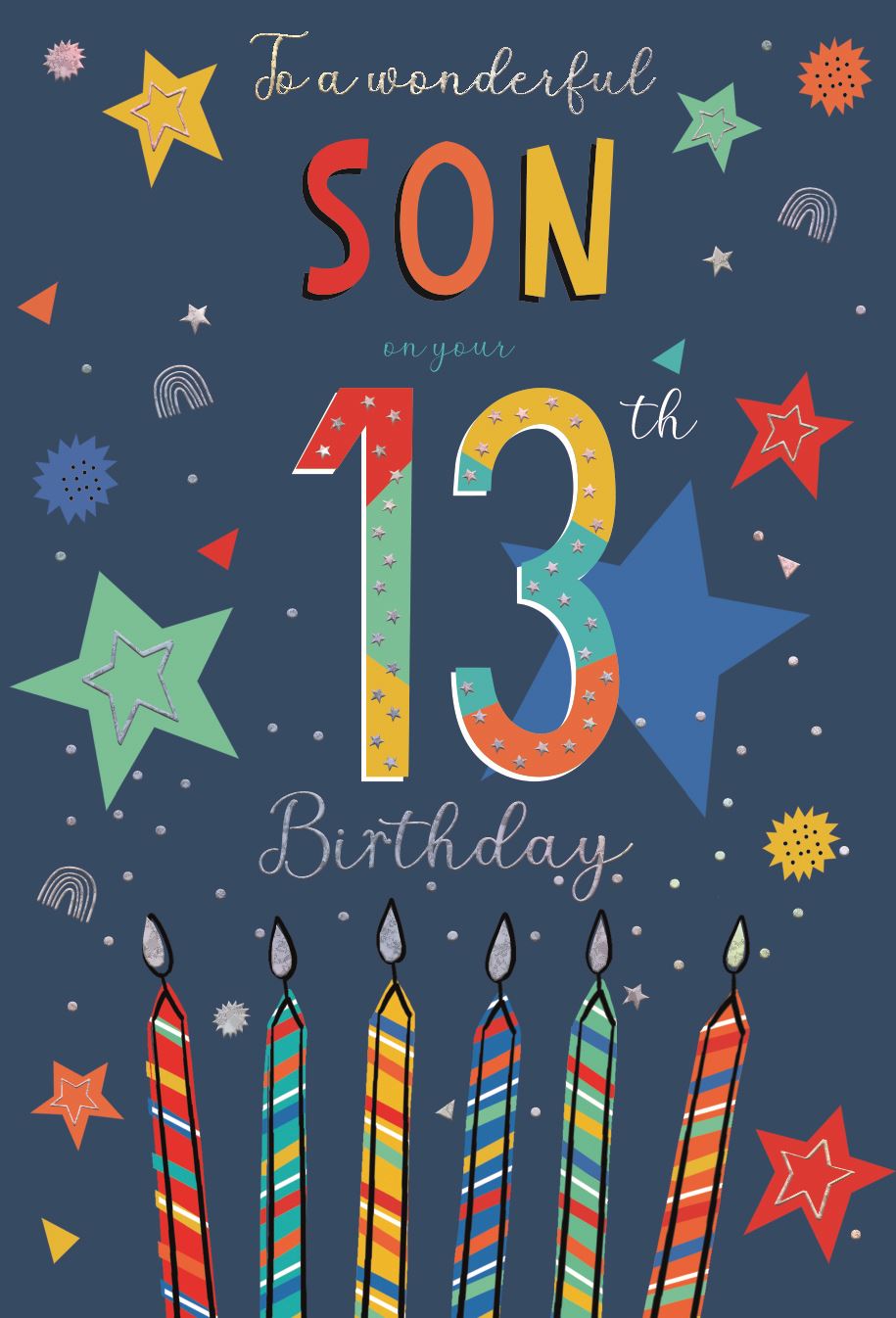 Wonderful Son 13th Birthday card
