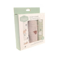 Pack of 3 animal pattern muslin squares