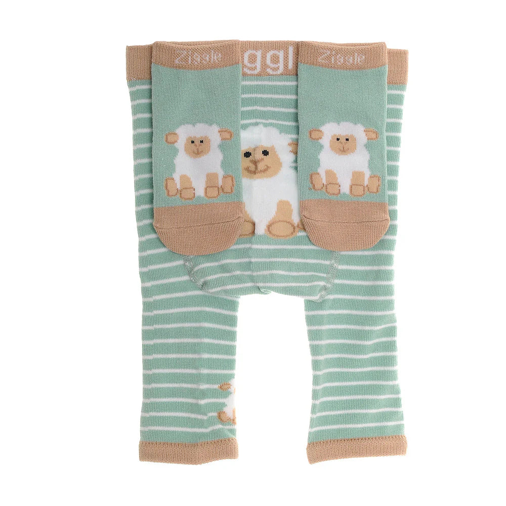 Sheep leggings and socks 6-12m
