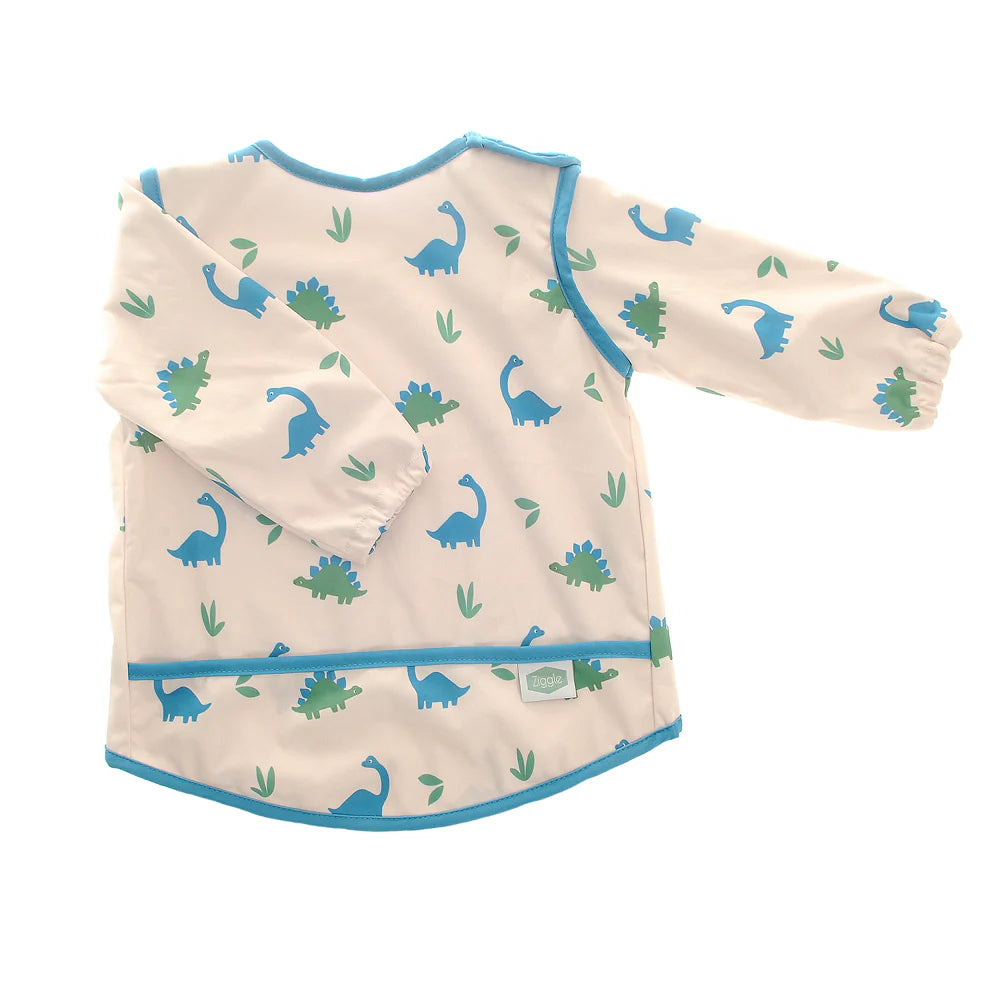 Dinosaur coverall feeding bib - Ziggle Baby