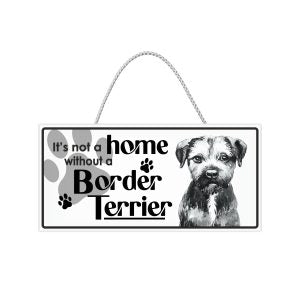 It's not a home without a Border terrier hanging plaque