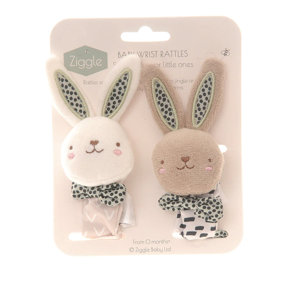 Plush Wrist rattles - Ziggle Baby