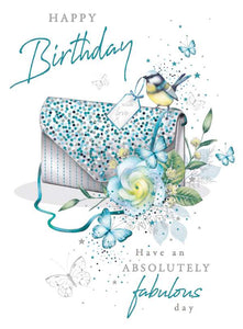 Absolutely fabulous day - birthday card