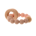 Blush - Wooden baby teether and rattle