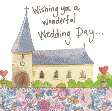 Wising you a wonderful wedding day - Alex Clark greetings cards
